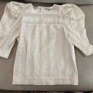 CHLOE EMBROIDERED TOP - SIZE 38